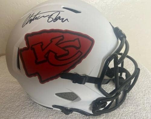 Christian Okoye potpisao potpis Kansas City Chiefs Full Size kaciga Psa Coa sa autogramom NFL kacige