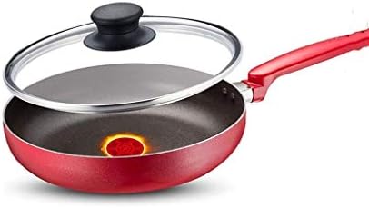 Uxzdx Crvena tava-tava bez dima, tava koja se ne lijepi, koristi se za plinski štednjak s anodiziranim plamenom