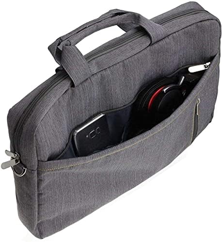 Navitech siva glatka putna torba otporna na vodu - kompatibilna sa Acer Aspire Vero Laptop AV15-52 15.6