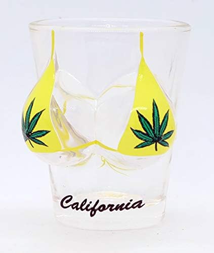 California Pot list Bikini grudi 3d Shot Glass