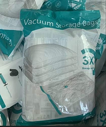 Putne vakuumske vrećice za odlaganje za zaštitu od odjeće Commolters Bobets Ja jastuci za madrac 50 x 70cm, 1 pumpe.