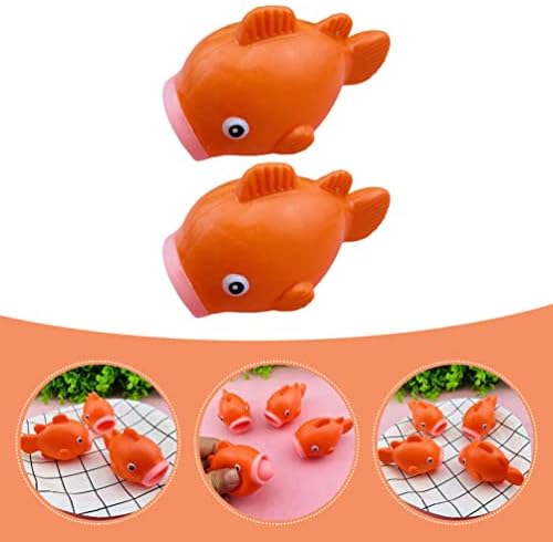 Kisangel 2pcs Funny Fish Sentory igračke kuglice Olakšanje stiskanja kuglice za djecu Odrasli narandžasti