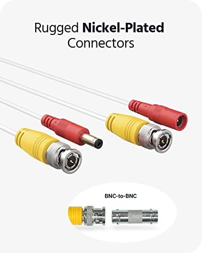 ANNKE 8 PACK 150 stopa sigurnosni kabel kamere sa 2x 12V2A napajanjem napajanja i 2x 1-to-4 razdjelnički kabel