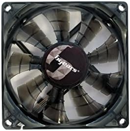 Bgears 80 mm 2 kuglični ventilator velike brzine visokih performansi, prozirno Crni