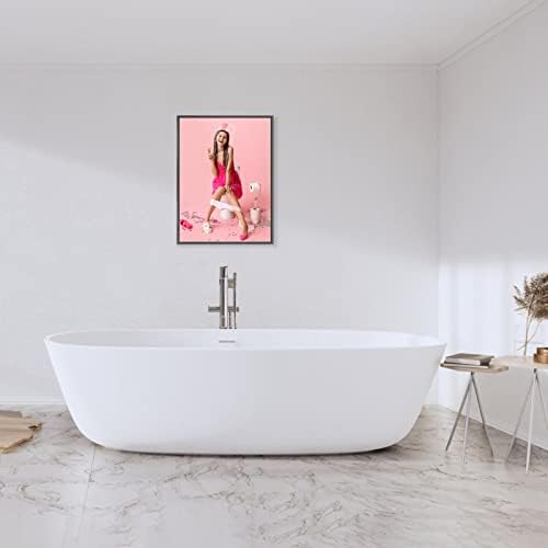 Modna žena smiješno kupatilo na Madije u SAD-u, uramljene umjetničke otiske, 12x16inch Moderni zidni dekor, za kupatilo dnevni boravak