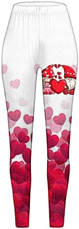 Tajice za žene Trčevi u trbuhu Hearts and Pismo Ne Comfort Comfort Workout Work Yoga Skinny Tajice