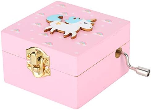 Fybida ručna ručica muzička kutija izdržljiva muzička kutija ružičasta / bijela slatka za djevojke Device Decoration Ženski rođendanski pokloni