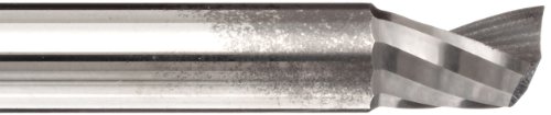 Melin alat PRMG-S karbidni kvadratni nosni mlin, bez premaza, Necentralno sečenje, 25 stepeni spirale, 1 Flaute, 2.5000 Ukupna dužina, 0.2500 prečnik rezanja, 0.25 prečnik drške
