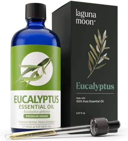 Esencijalno ulje eukaliptus - XXL Veličina ulja s organskim terapijskim razredom za difuzore, ovlaživače, masaže, joga, dom, njegu kože, ured - aromaterapija za sapun i svijeće