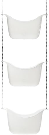 Umbra 022360-670 Bask, bijeli viseći tuš Caddy, kupaonica i organizator za šampon, Uređaj, pribor za kupanje i dodatna oprema, 11-1 / 4 x 5-1 / 4 x 36-1 / 2 H