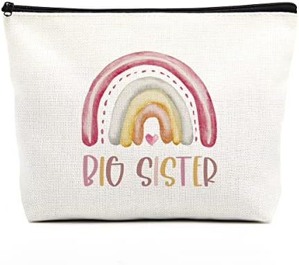 Big Sister Gifts Sister Makeup Bag Boho Rainbow Gifts Sister Gifts from Sister Big Sister Gifts For Girls Pregnances Inspirational