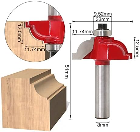 Površinski glodalica 1kom 8mm drška klasični ormar linija nož Router Bit Drvo podrezivanje Glodalica za drvo Woodorking alatne mašine