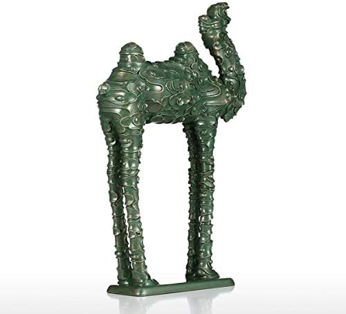 Uxzdx cujux oblačno uzorak kamile figurice figurice figurice Početna Dekor Originalni dizajn Green Camel Craft poklon za dom