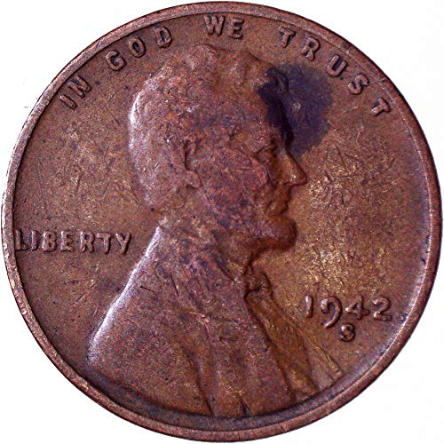 1942 s Lincoln pšenica Cent 1c vrlo dobro