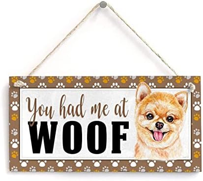 Ljubitelji pasa znak citata Chow Chow imali ste Me u Woof Funny Wood Dog Sign pas spomen-ploča rustikalni znak kuće Chow Chow 8x16
