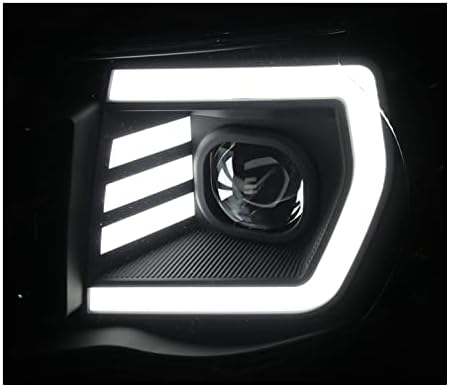ZMAUTOPARTS LED cijev projektor farovi Crni w / 6 bijeli DRL kompatibilni sa 2005-2011 Toyota Tacoma