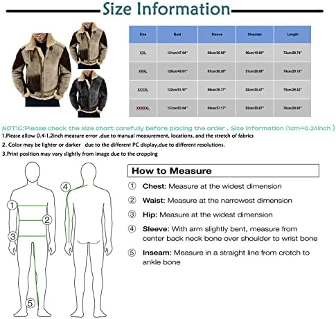 Kaputi za muškarce Muška zima topla jakna s gustom remenom i bojama koji odgovaraju imitacijskim jakni