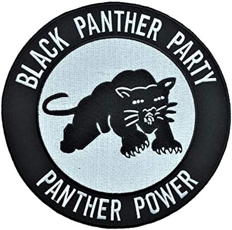 Velika zakrpa za crnu panter - 8 inča - Panther Power Patch Gvožđe na / šivati ​​na vezeno