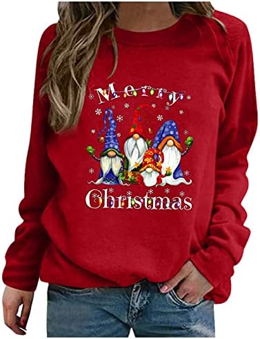 Dame zimska košulja Božićna lagana klasična duks duks dugih rukava gornji ženski dugi rukav ispod majica