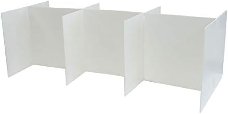 Pradan Yamako tablice Jednostavna plastična prigušena particija za 6 osoba, bijelo