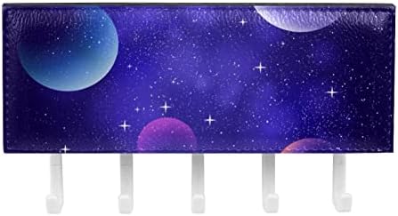 Galaxy Purple Starry Sky Scy Scyl Organizator sa 5 kuka Zidna kupaonica Kuhinjska stalak za policu Višenamjenska polica za pohranu