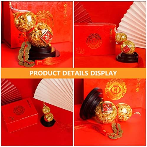 Amosfun Gold Gourd u obliku kristalnog ukrasa za desktop ukras ukrasne zabave