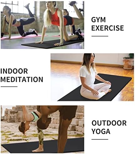 nuveti TPE velika prostirka za jogu neklizajuća podloga za fitnes sa torbom za nošenje Eco Friendly yoga Mats za žene 72 x24 Extra