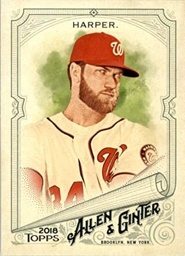 2018 ALLEN I GINTER # 250 Bryce Harper Nationals Baseball Card