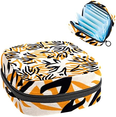 ORYUEKAN torba za odlaganje higijenskih uložaka, torbica za menstrualne čašice prijenosni higijenski ulošci torbe za odlaganje ženskih Menstruacijskih torbica za tinejdžerke Žene dame, Tiger Pattern Retro