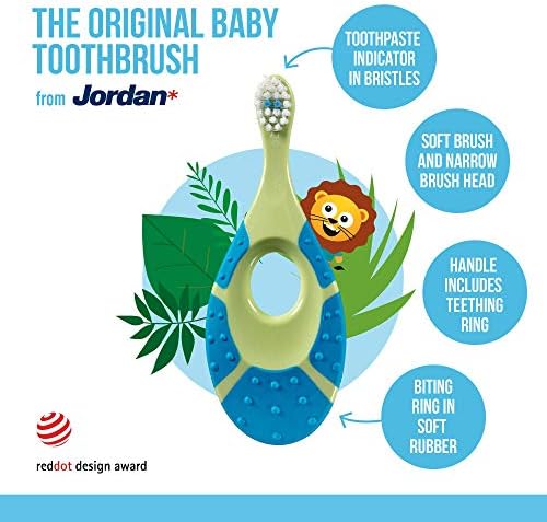 Jordan Korak 1 četkica za zube za bebe, 0-2 godine, meke čekinje, bez BPA