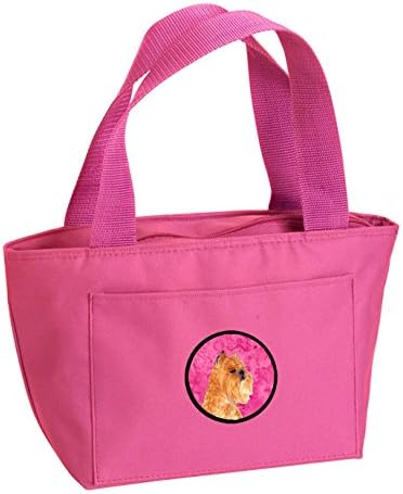 Caroline's Treasures SS4770-PK - 8808 Pink Bruxelles Griffon torba za ručak, izolovana kutija za ručak za višekratnu upotrebu za kancelarijski rad škola piknik plaža,