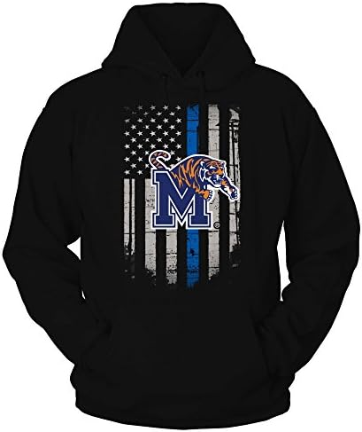 Fanprint Memphis Tigers Hoodie - tanka plava linija