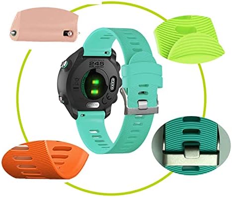 Sawidee COUPLACIJA 20 mm Trake za sat za Garmin Forerunner 245 245m 645 Muzika Vivomove 3 HR Sport Silikon Smart Trake narukvica