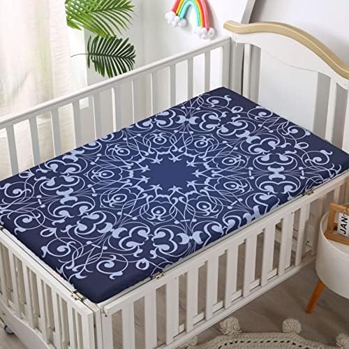 Royal Blue Tematski izgrađeni listovi krevetića, prenosivi mini krevetići posteljina madraca posteljina madrac posteljina-kreveti za madrac ili toddler, 24 x38, tamno plava