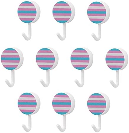 Transgender zastava ponosa 10 kom plastična kuka slatka zidna kuka za ključeve za kućni kućni dekor vrata