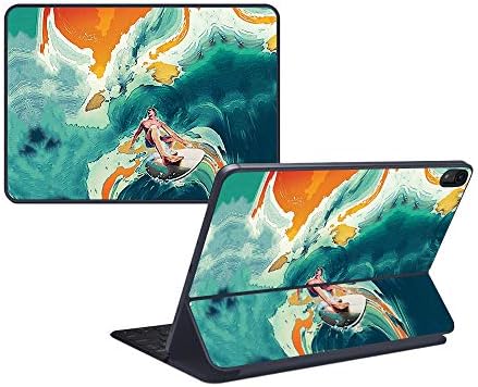 Monyykins kože kompatibilan sa Apple iPad Pro Smart tastaturom 11 - kiselina surfanja - zaštitni, izdržljiv i jedinstveni poklopac