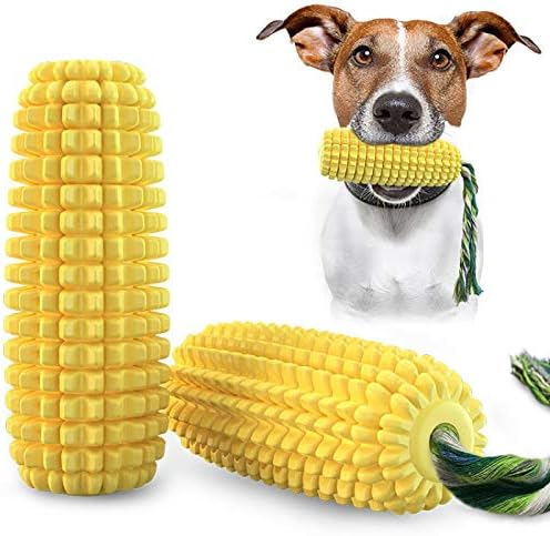 Aoofdog žvakaste igračke, štenad u obliku kukuruza za čišćenje pasa, igračke konopce za pse za mitine igre, interaktivne tvrdo gumene