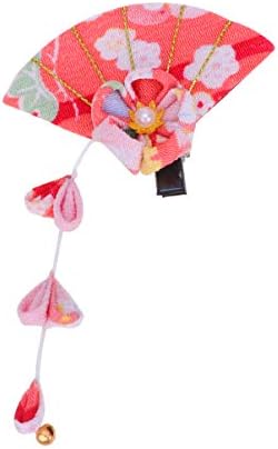 Aboofan tkanina Tradicionalna žena Japanski cvijet Božić retro japanskog stila za vjenčanje osjetljivo reser djevojka za kosu za žene ukras ručno izrađeni klip dekor ružičastih glava za glavu Barrette poklon