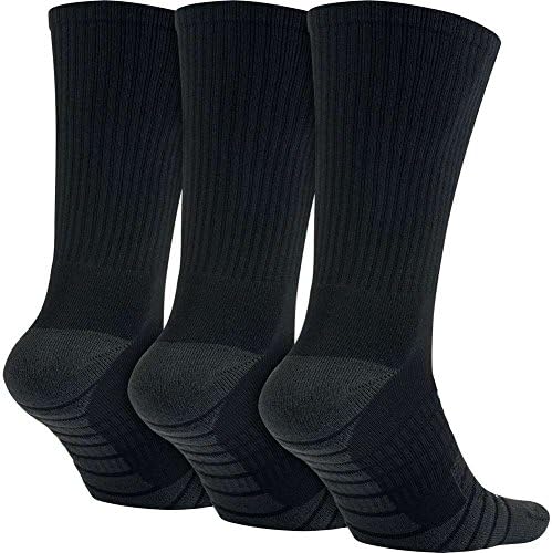Nike Unisex Dri-Fit Jastučaste Čarape Za Posadu 3 Para-Crne-Velike