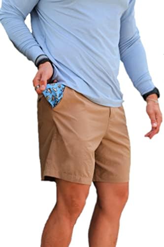 Burlebo Muške svakodnevne kratke hlače - tiskani džepovi