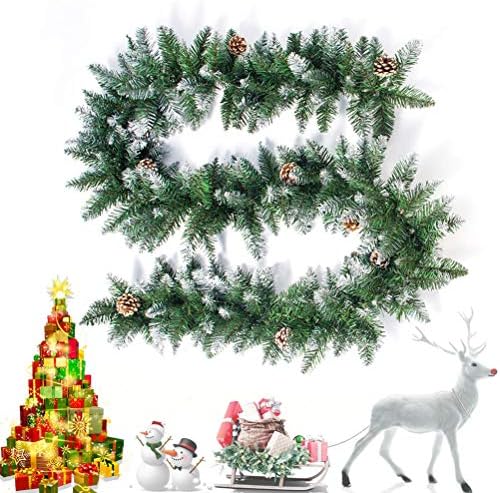 BESPORTBLE 2. 7m simulacija PVC Rattans borova Šišarka Božićna dekoracija Umjetna viseća ratana za vrata prozor Božićne dekoracije