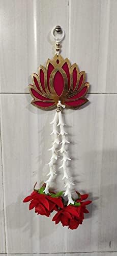 Nutts Handmade Lotus s artikom za ukrašavanje rajniigandha Toran za dom Dekor Diwali festival, ukras događaja