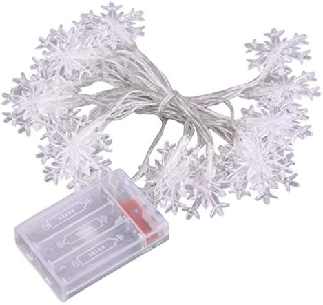 BESPORTBLE Božićno svjetlo za žice na baterije zimski komadi pahuljica privjesak lampa za žice Photo Prop Holiday Glowing Toy za kućni