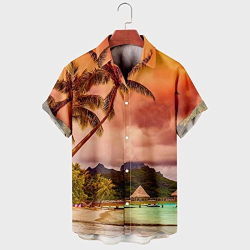 Hawaiian Shirts for Men Short Sleeve Casual Summer Tropical Floral Shirts Relaxed Fit dugme down Beach Tops Holiday