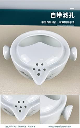 Liang Baobao Pogodna čaša čaše porcelanski teacup bijeli glazirani putni čaj