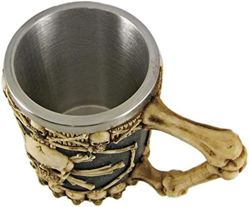 Taisuko Veliki skeletni križni kosti lubanje pivo Stein Tankrd Cup pića za piće