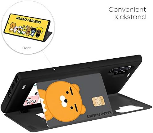 Kakao Friends Galaxy Note 10 Plus torbica za novčanik sa držačem kartice, zaštitna dvoslojna futrola za branik Nt10p-KMDB-RYNBK