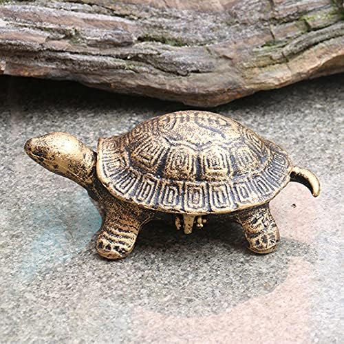 Ljfli pepeljara sa poklopcem brončanim kreativnim nostalgijom Sve liveno željezo Tortoise pepeljara Personalizirana kućna dekoracija