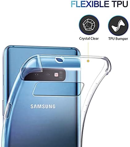 Galaxy S10 Case Ultra Crystal Clear Otporan na udarce od udara za Samsung Galaxy S10 prozirni TPU Slim Fit Fleksibilni mobilni telefon natrag za muškarce Žene Dječaci Djevojke Gumeni silikonski gel mekan