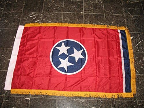 Tennessee 3'x5 'Poly najlonski rukav sa zastavom zlatne fringe